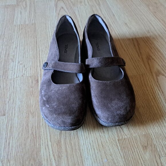 TEVA-Ventura S/N 4028 Brown Suede Casual Mary Janes-Snap Closure-Sz 8-NEAR MINT - Picture 10 of 10